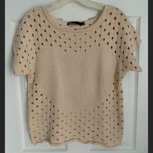 Dear Creatures Cream Heart Sweater